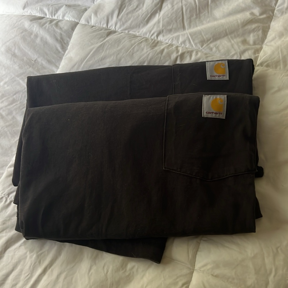 Carhartt Loose Fit Men’s short sleeve tee shirts size XL  Black NWOT Lot of 2 - Picture 2 of 6